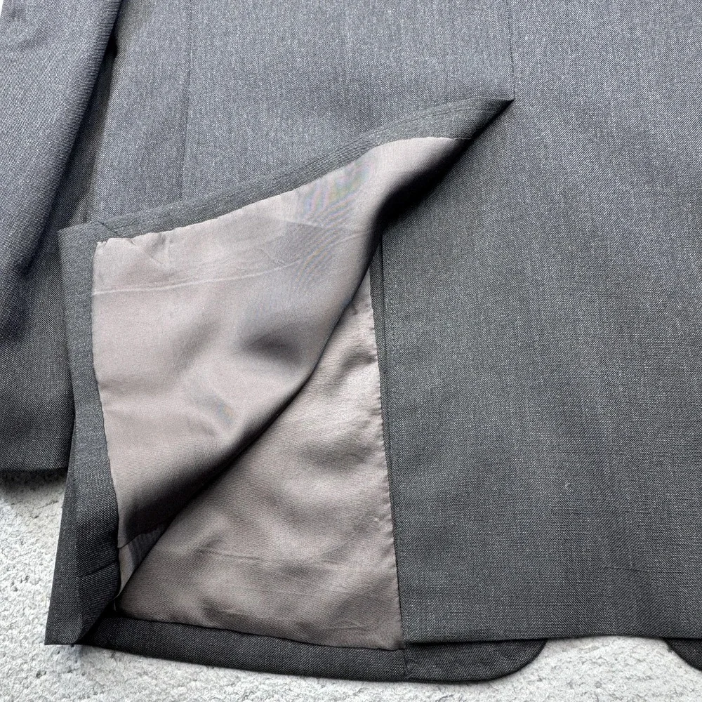 Bhambi's Blazer Mens 40R Gray Wool Holland & Sherry Savile Row Sport Coat Jacket